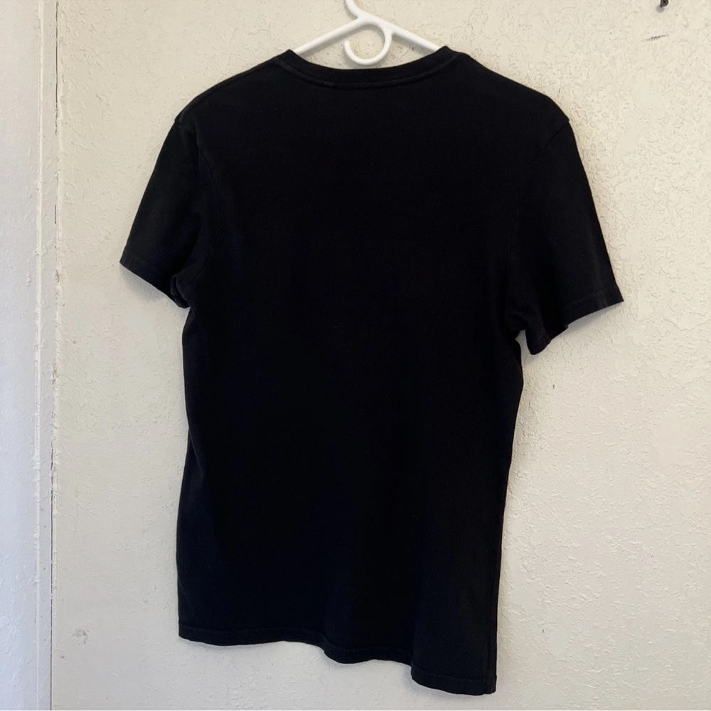 Guess Black T-Shirt with Pink Floral Design - Picture 5 of 5